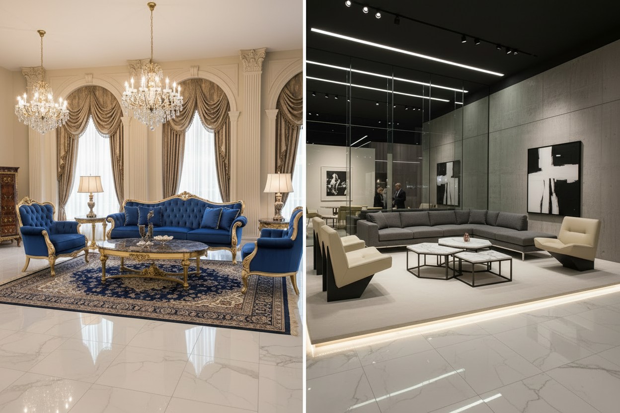 change the royal fabric color into a teal and cream print luxury fabric. rest keep same