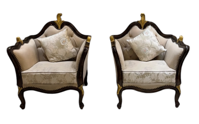 The Karan Aujla Signature Carved Teak Sofa Set