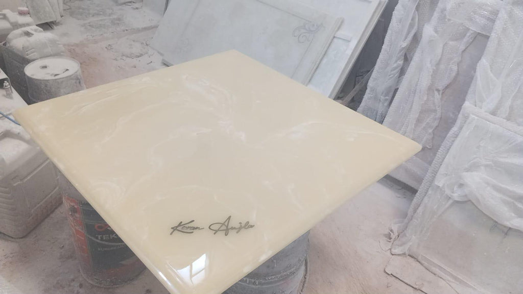 Bespoke Personalized Signature Marble Table Top
