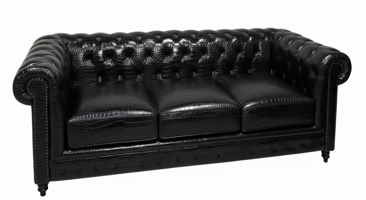 Bespoke Classic Chesterfield Genuine Leather Sofa