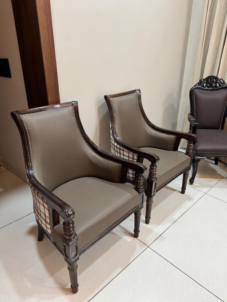 The Karan Aujla Signature Dual-Upholstery Lounge Chair