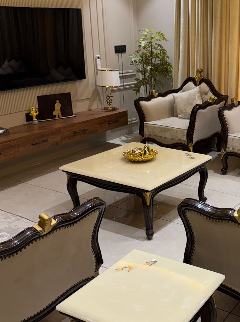 The Karan Aujla Signature Marble Center Table