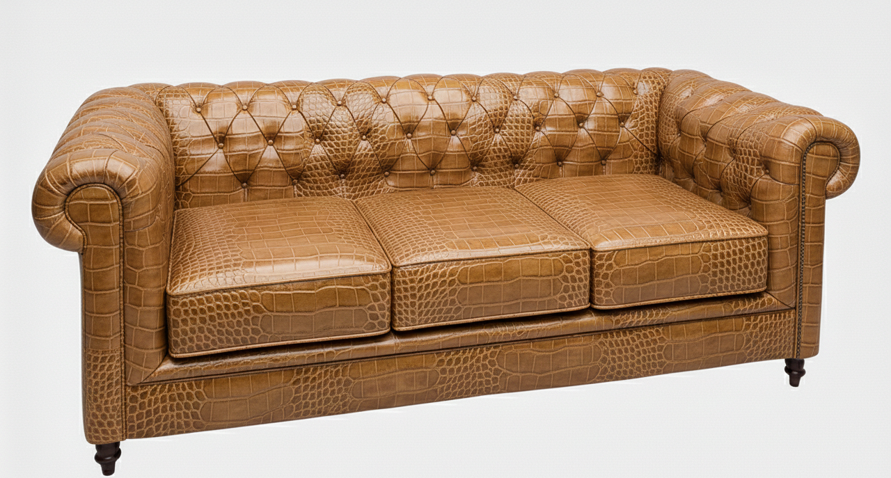 Bespoke Classic Chesterfield Genuine Leather Sofa