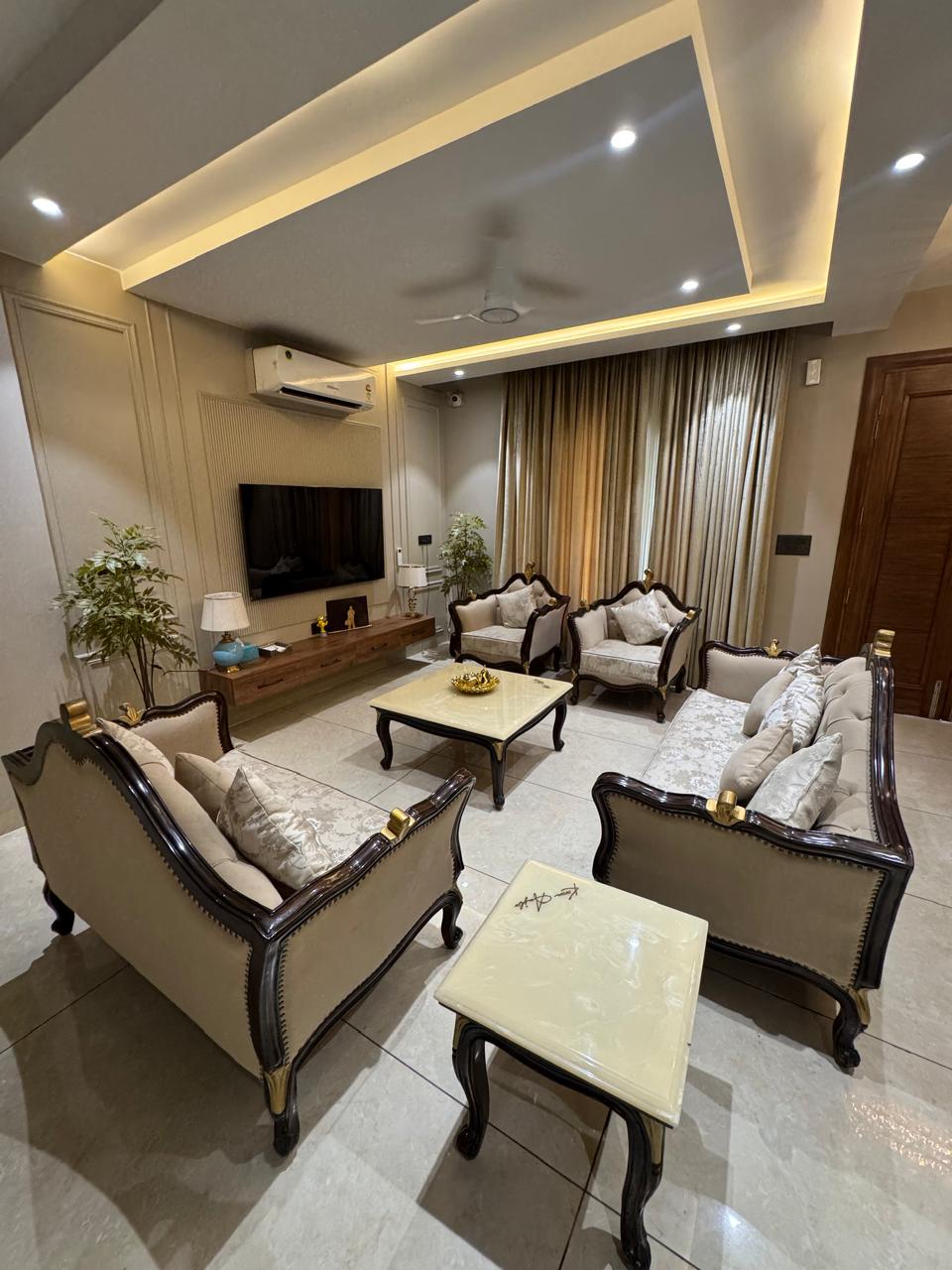 The Karan Aujla Signature Carved Teak Sofa Set