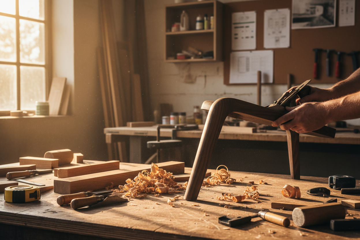 wooden materials & craftmanship